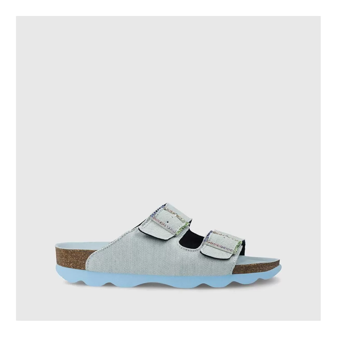 Mujer LODI Zapatos Planos^Sandalias Azules Bidu