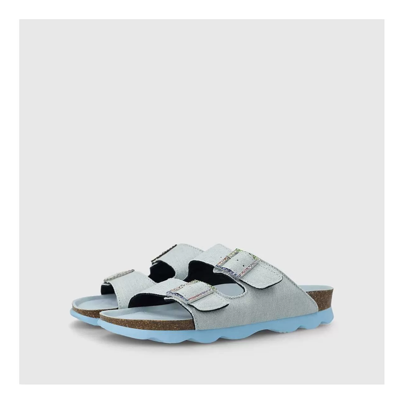 Mujer LODI Zapatos Planos^Sandalias Azules Bidu